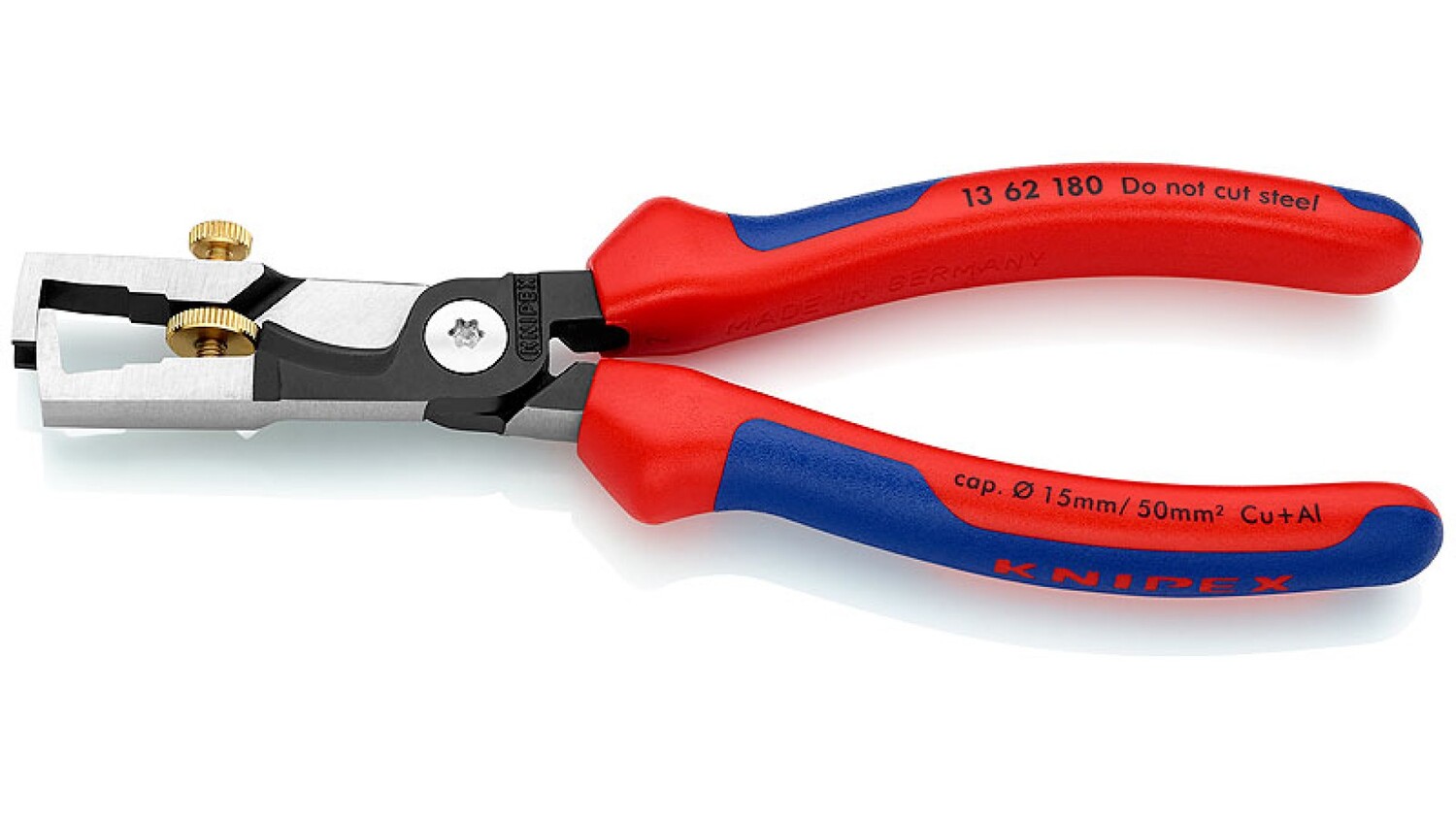 Стриппер-кабелерез Knipex 2-в-1 StriX, 180 мм, фосфатированные, 2-комп ручки KN-1362180