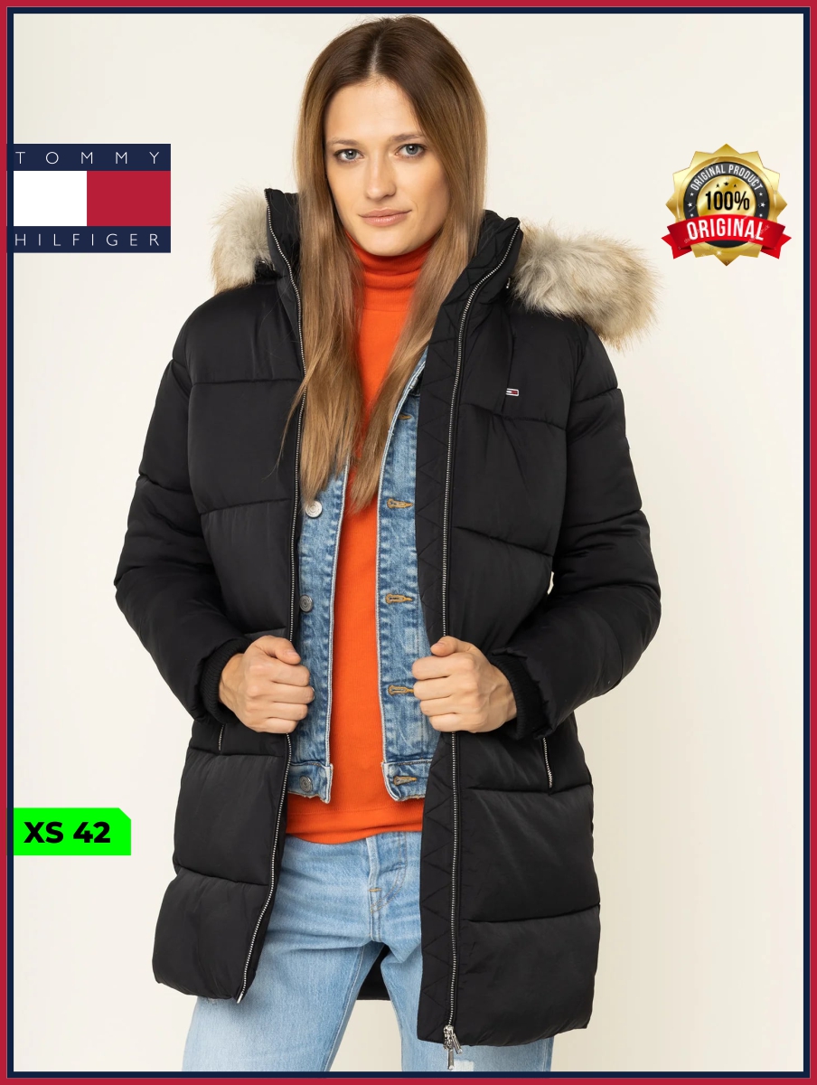 

Куртка женская Tommy Hilfiger 4500271810 черная XS, Черный, 4500271810