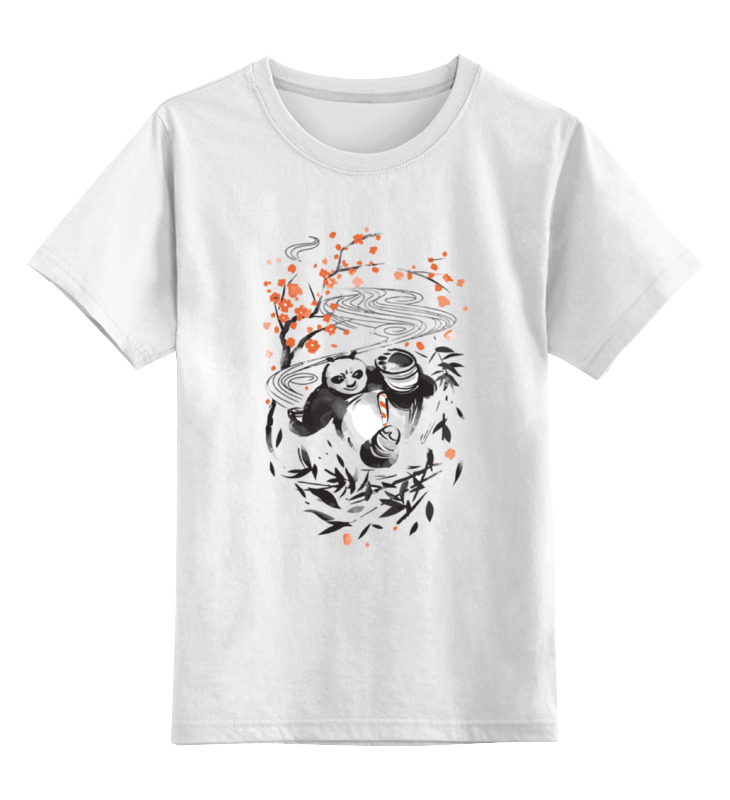 

Футболка детская Printio Панда (panda) цв. белый р. 164, Панда (panda)