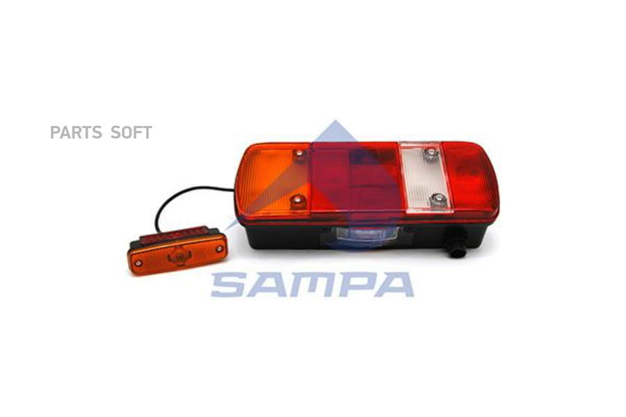 SAMPA Фонарь задний MAN TGA,TGL,TGM,TGS,TGX левый (с габаритом) АМР разъем снизу SAMPA