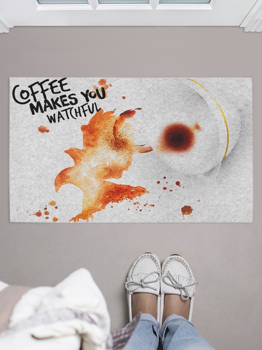 

Придверный коврик в прихожую для обуви, на резиновой основе, 75x45 см door_43261 JoyArty