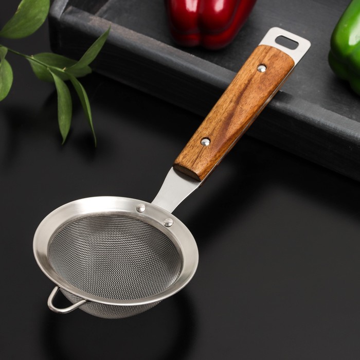 

Сито с ручкой Доляна «Дровосек», d=10 см, нержавеющая сталь, Кухонные инструменты "Дровосек"