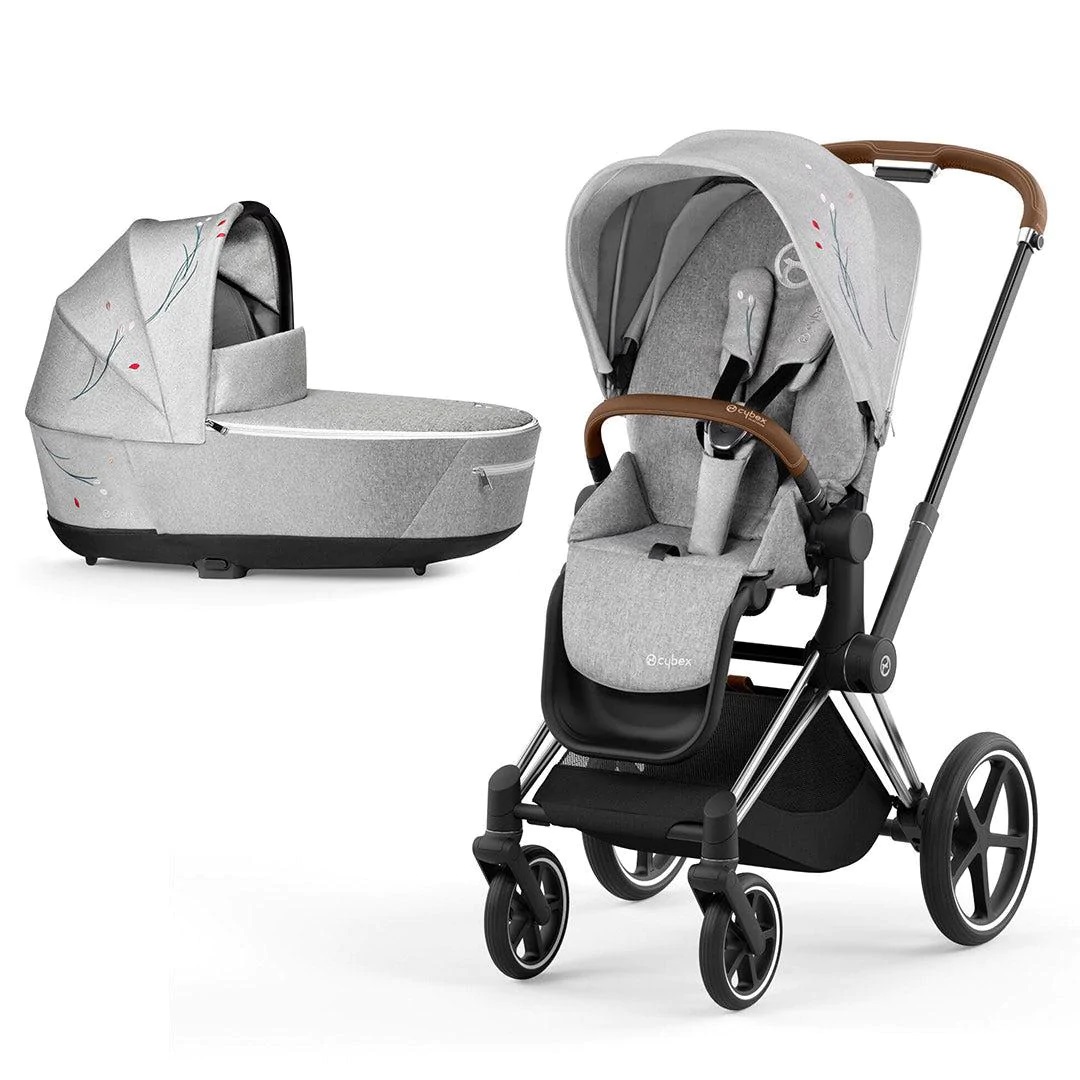 

Коляска 2в1 Cybex Priam VI Koi шасси Chrome/brown, Priam IV Koi 2в1