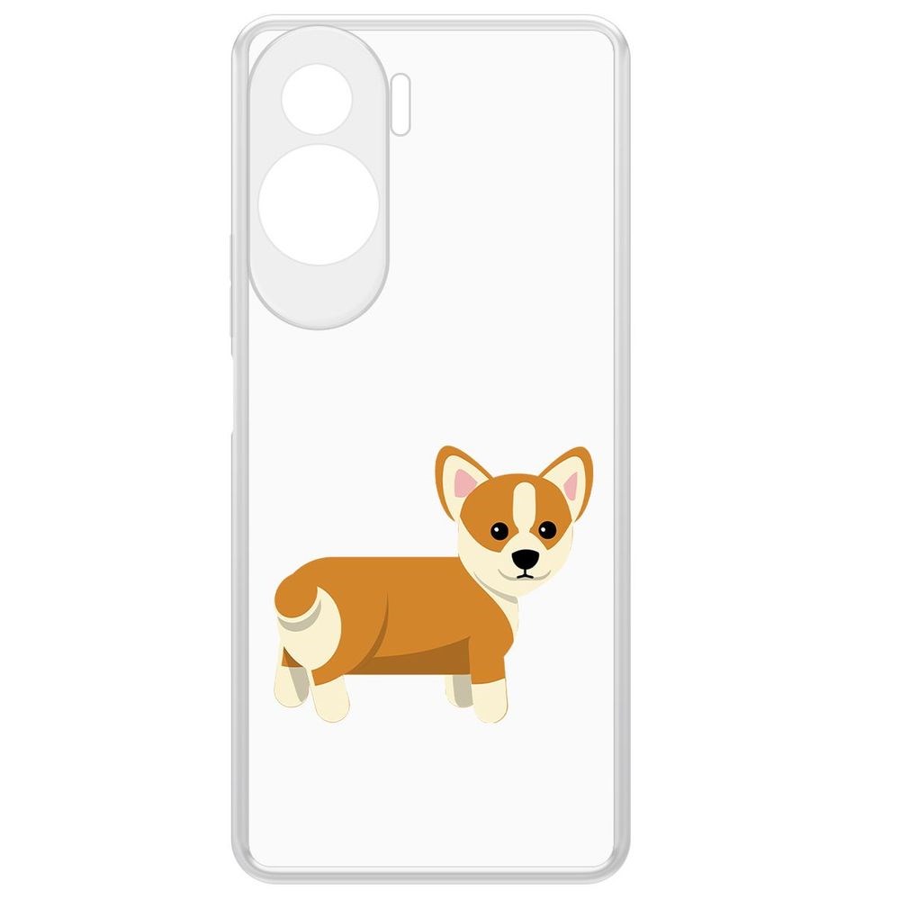 

Чехол-накладка Krutoff Clear Case Рисованный корги вид 1 для Honor X50i, Прозрачный
