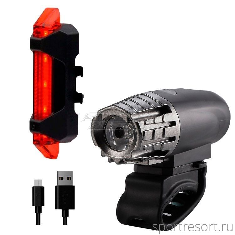 фото Комплект фонарей briviga usb bike light set: ebl-2256a + ebl-3402