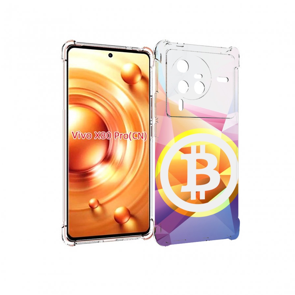 

Чехол MyPads Биткоин для Vivo X80 Pro, Прозрачный, Tocco