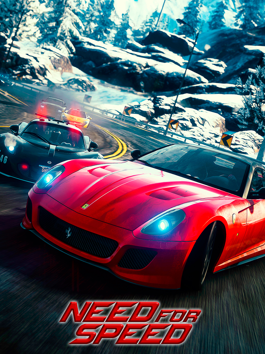 

Постер DRABS А3 need for speed красная машина