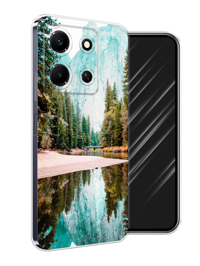 

Чехол Awog на Infinix Note 30i "Горы 11", Зеленый;голубой, 3104350-4