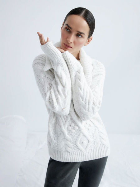 

Свитер женский ZARINA 2460600800 белый XS, 2460600800