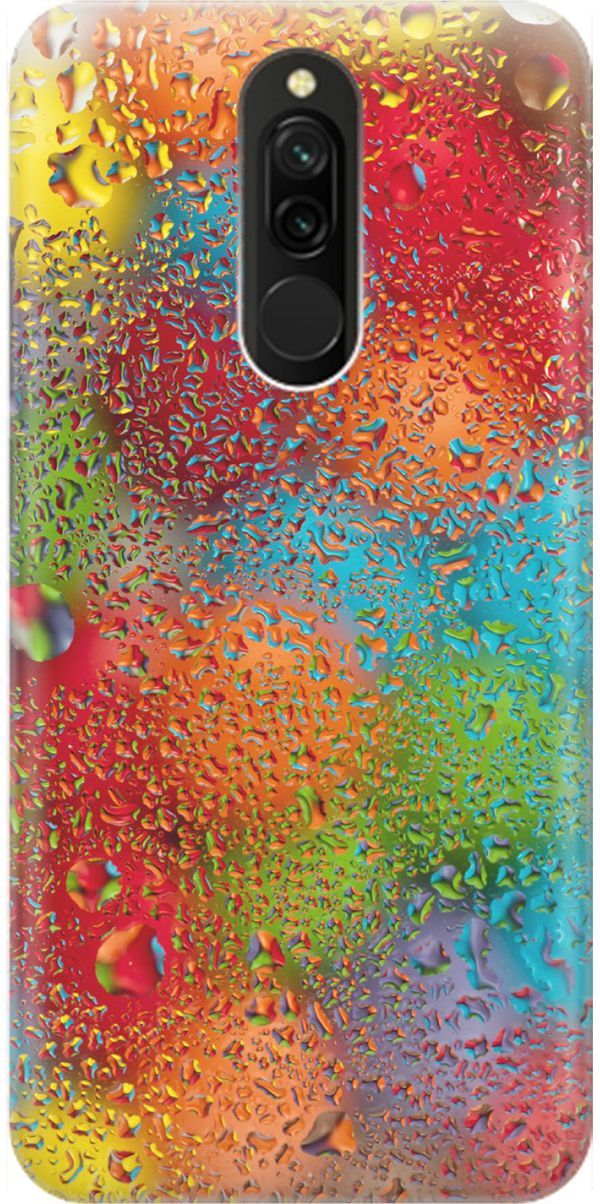 

Силиконовый чехол на Xiaomi Redmi 8 "Капли и разноцветные шары", Голубой;зеленый, 1611