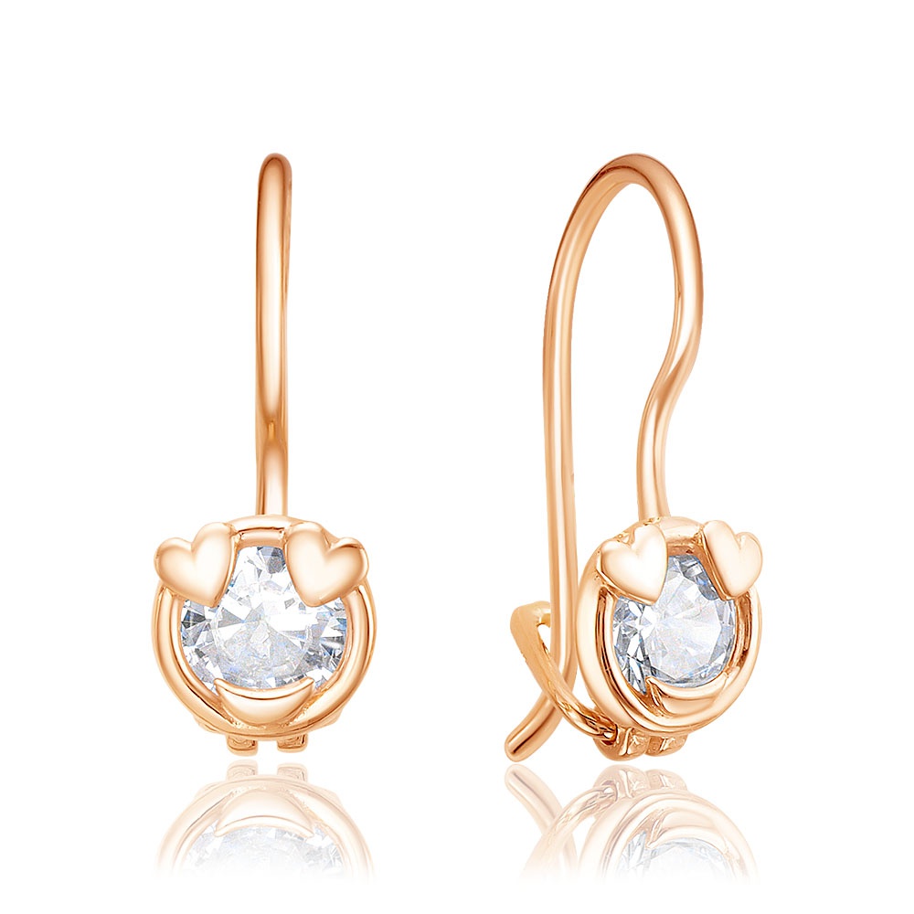

Серьги из золота 585Gold 602002026, фианит, 602002026