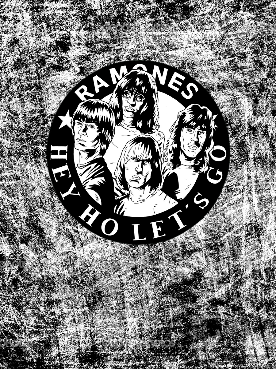 

Постер DRABS А3 Ramones черно-белая