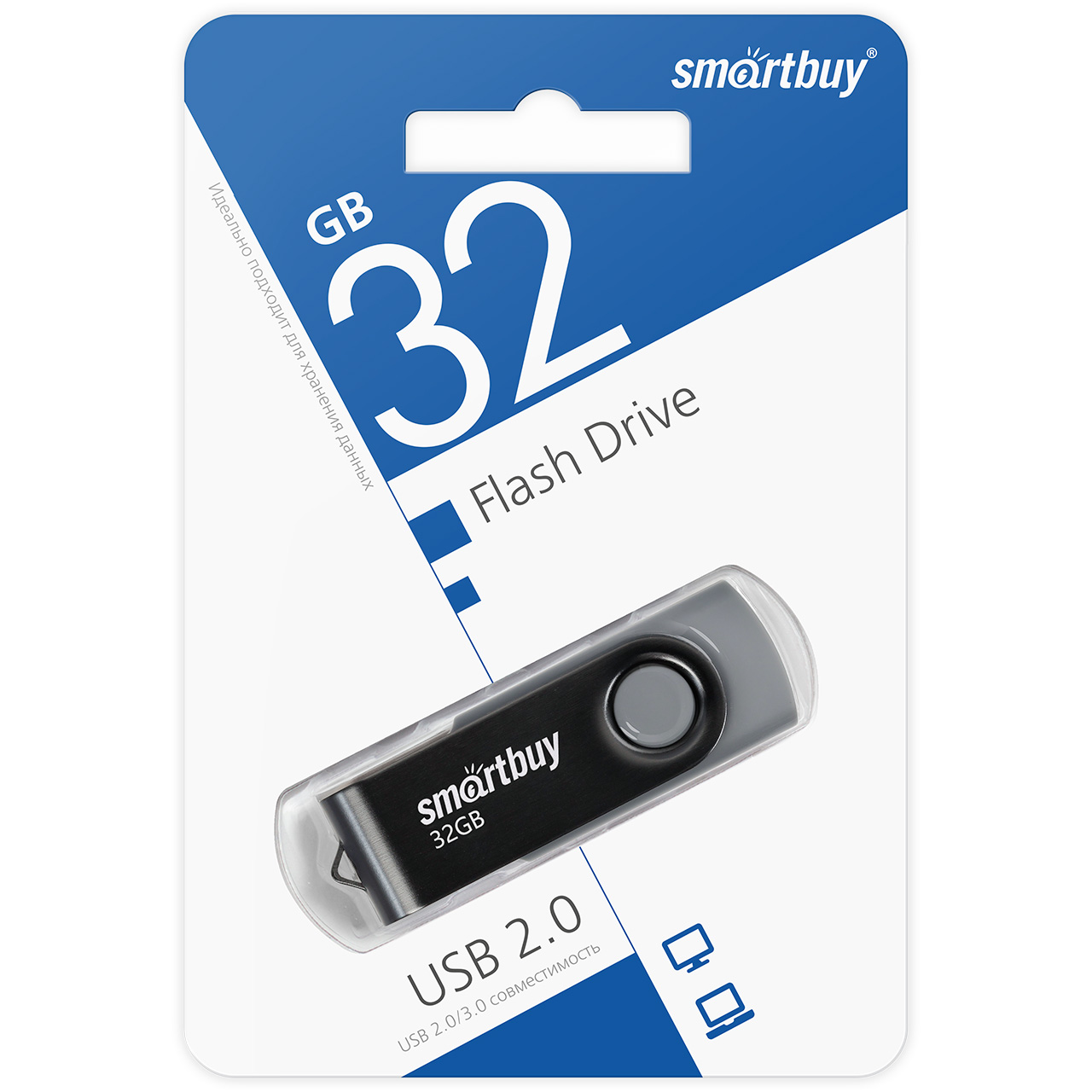 

Карта памяти SmartBuy USB 32Гб SB032GB2TWK SB032GB2TWK, SB032GB2TWK