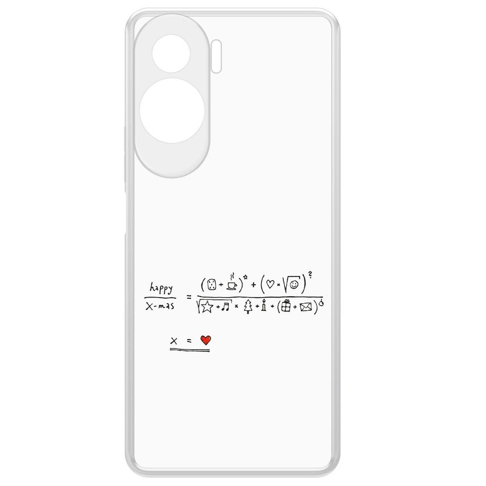 

Чехол-накладка Krutoff Clear Case Праздничная формула для Honor X50i, Прозрачный