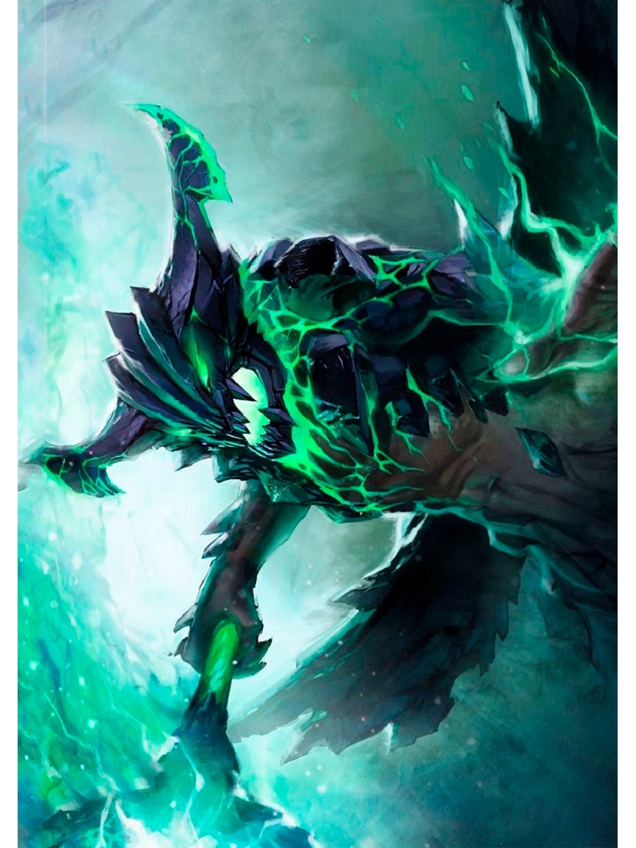 

Постер DRABS А3 Dota зеленое пламя
