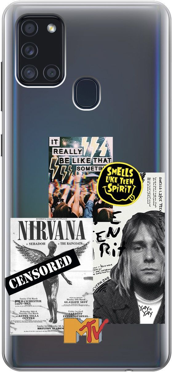 

Силиконовый чехол на Samsung Galaxy A21s "Nirvana" прозрачный, Прозрачный;белый, 5363