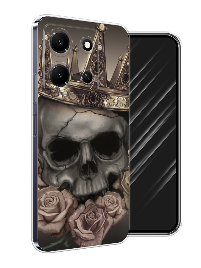 

Чехол Awog на Infinix Note 30i "Череп 22", Серый;черный;бежевый, 3104350-9