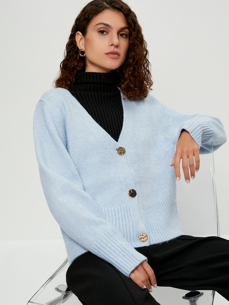 

Кардиган женский ZARINA 2461677877 бирюзовый M, 2461677877
