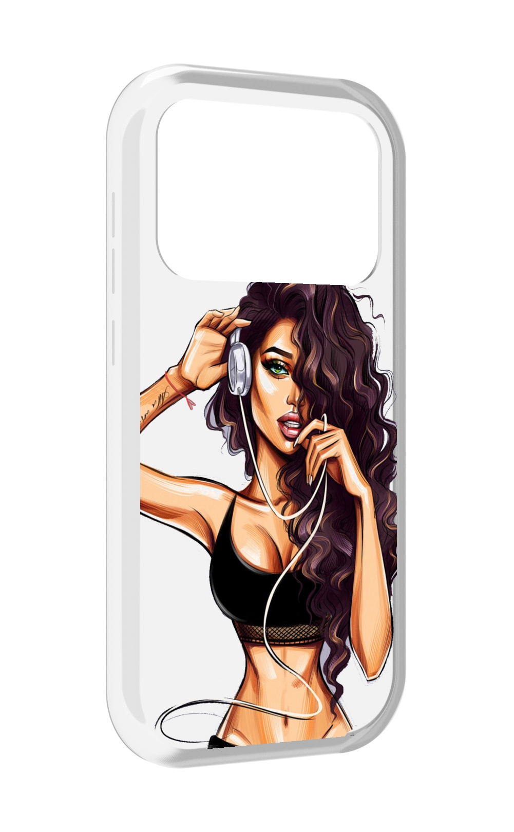 

Чехол MyPads Спортивная-девушка женский для Oukitel F150 Air1 Pro / F150 Air1, Прозрачный, Tocco