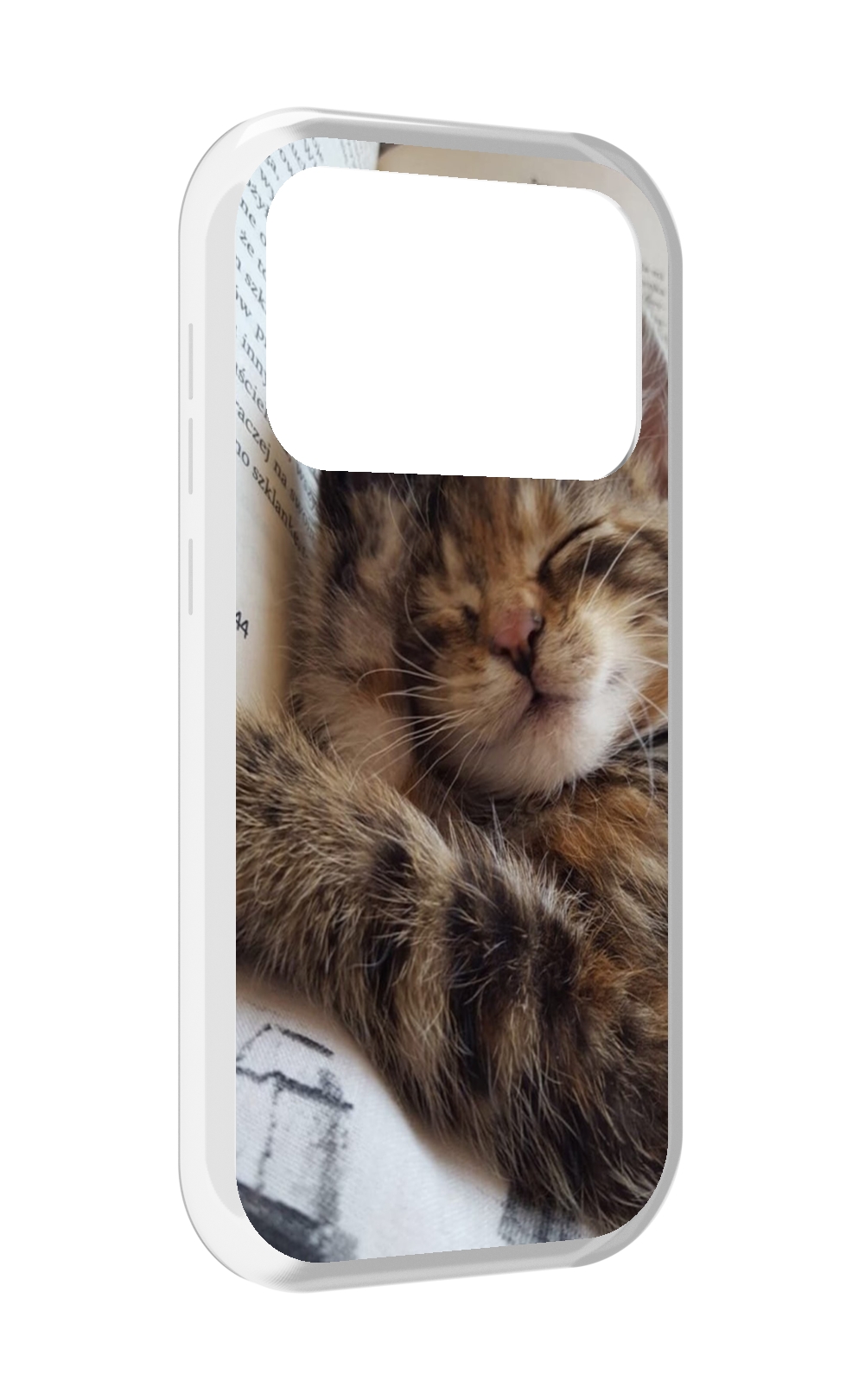 

Чехол MyPads Спящий-котенок для Oukitel F150 Air1 Pro / F150 Air1, Прозрачный, Tocco