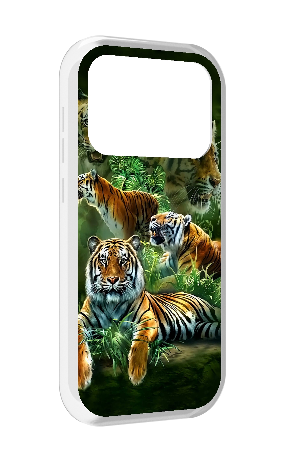 

Чехол MyPads Тигры для Oukitel F150 Air1 Pro / F150 Air1, Прозрачный, Tocco