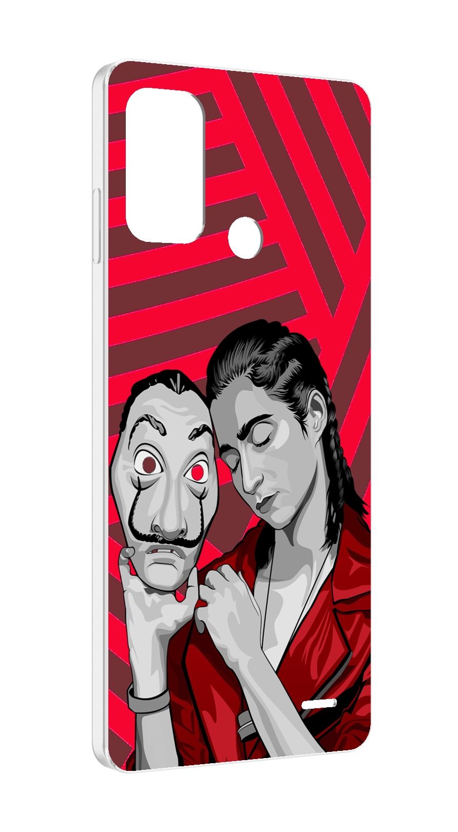 

Чехол MyPads Найроби-бумажного-дома для ZTE Blade A52, Прозрачный, Tocco