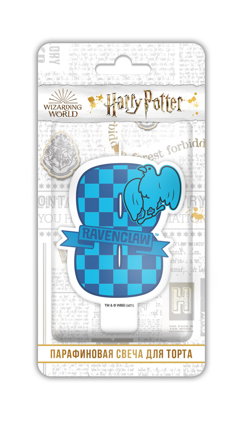 фото Свеча праздничная nd play harry potter цифра 8 с рисунком