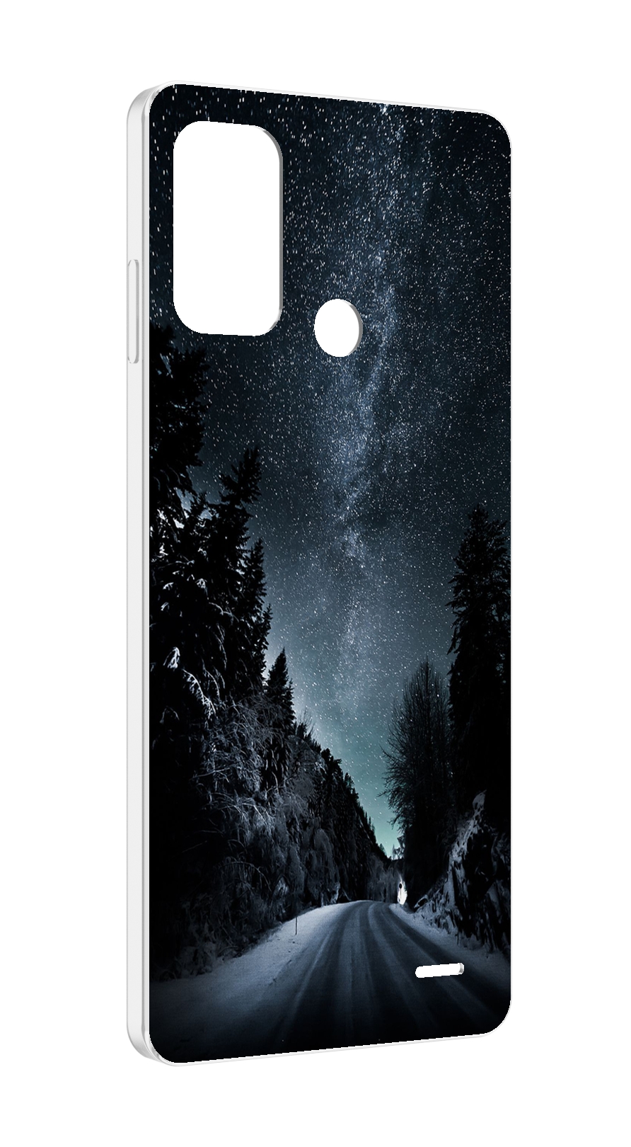

Чехол MyPads Ночной-лес для ZTE Blade A52, Прозрачный, Tocco