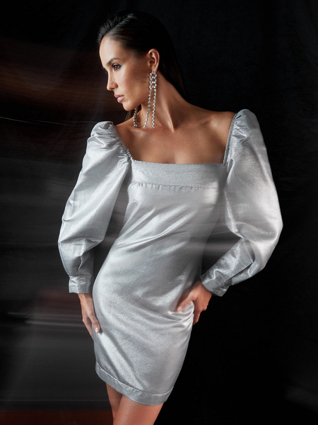 

Платье женское ZARINA 2462218581 серое S, 2462218581