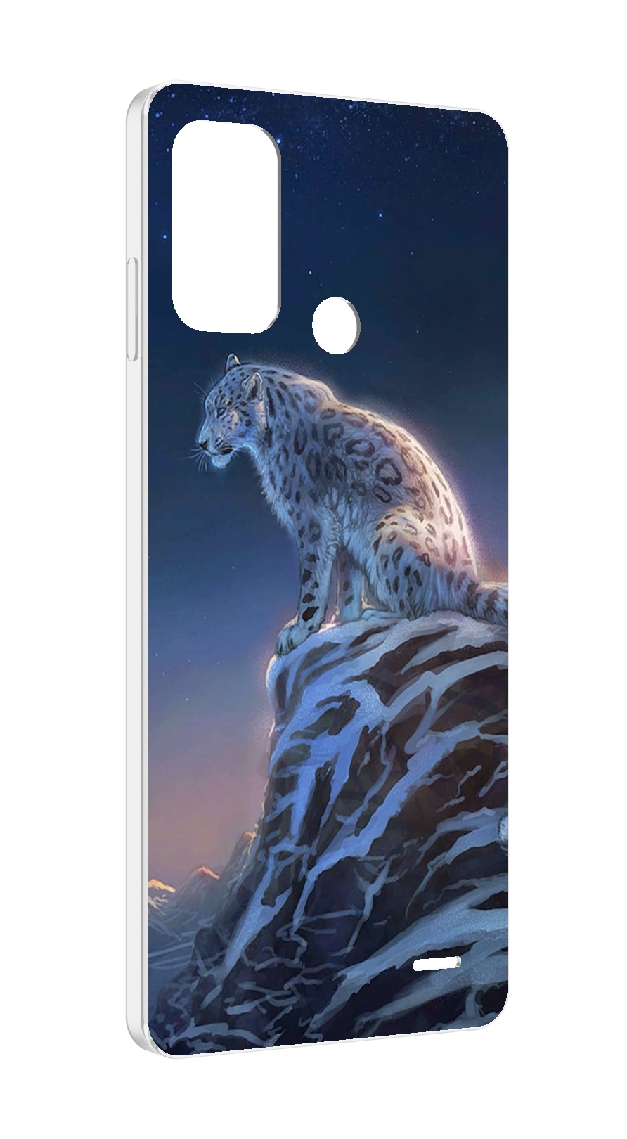 

Чехол MyPads Одинокий-Барс для ZTE Blade A52, Прозрачный, Tocco