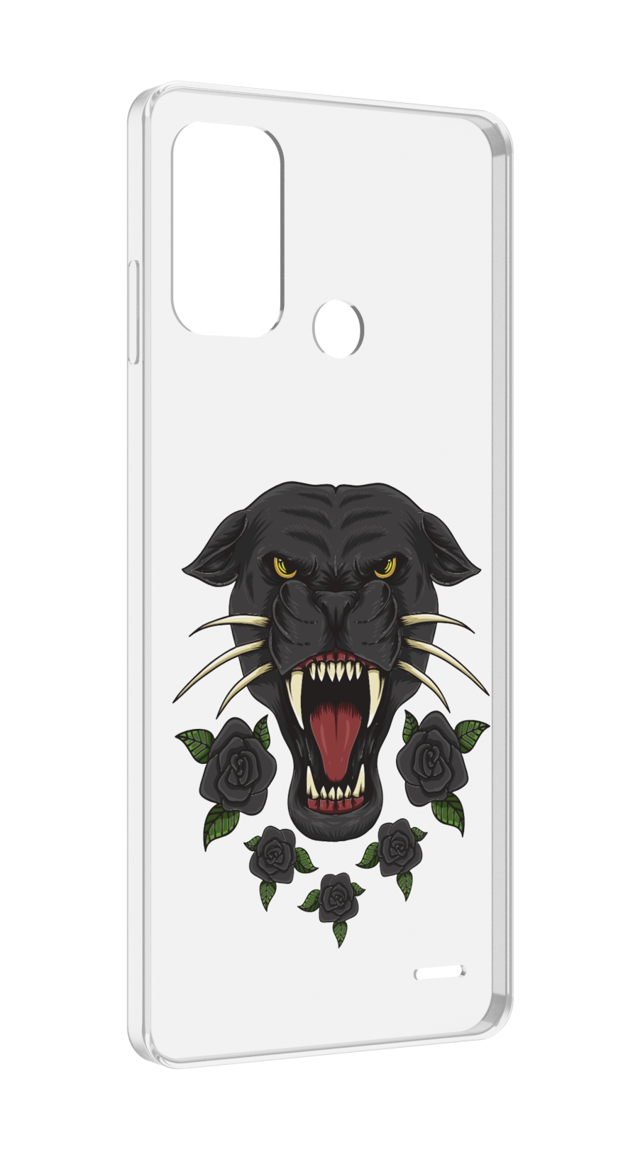 

Чехол MyPads Пантера для ZTE Blade A52, Прозрачный, Tocco