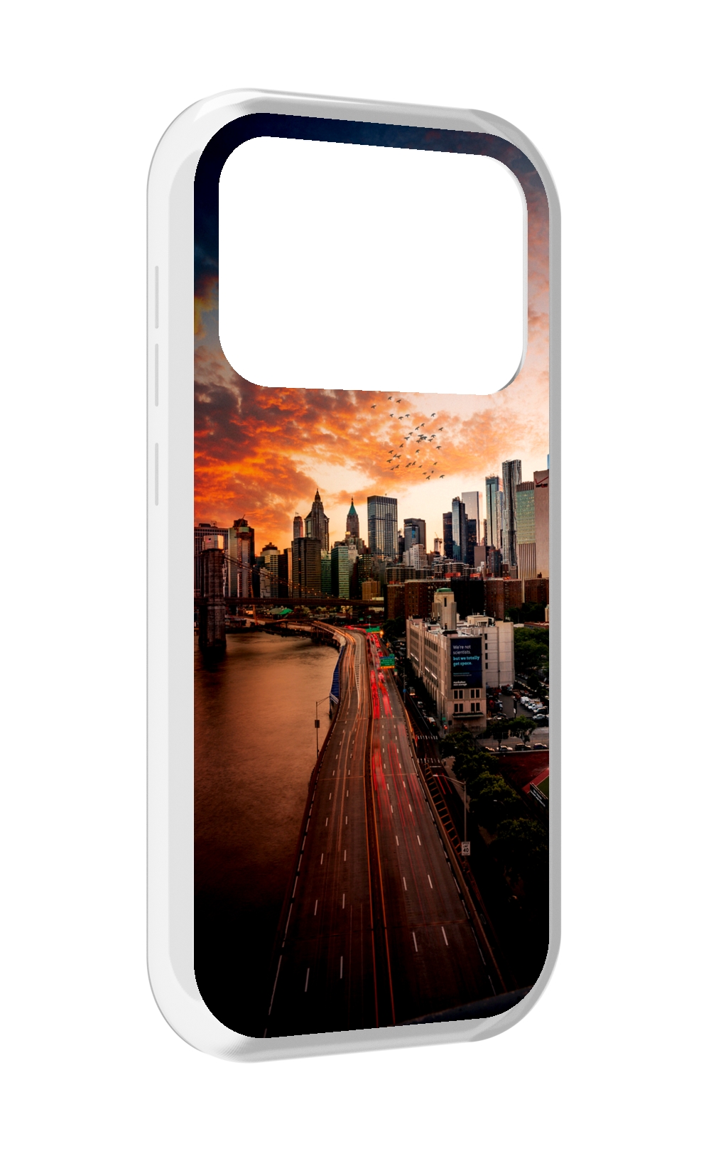 

Чехол MyPads американский город фото для Oukitel F150 Air1 Pro / F150 Air1, Прозрачный, Tocco