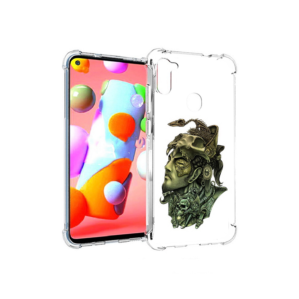 

Чехол MyPads Tocco для Samsung Galaxy A11 бронзовый воин (PT149913.480.248), Прозрачный, Tocco