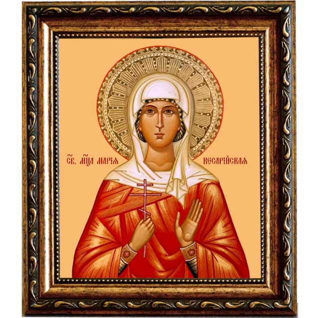 

Мария Кесарийская (Палестинская) мученица. Икона на холсте.