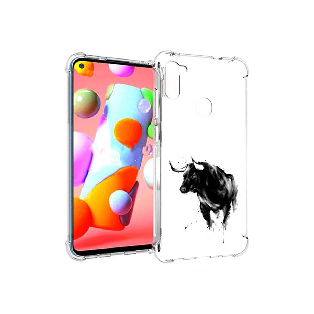 

Чехол MyPads Tocco для Samsung Galaxy A11 бык (PT149913.480.254), Прозрачный, Tocco