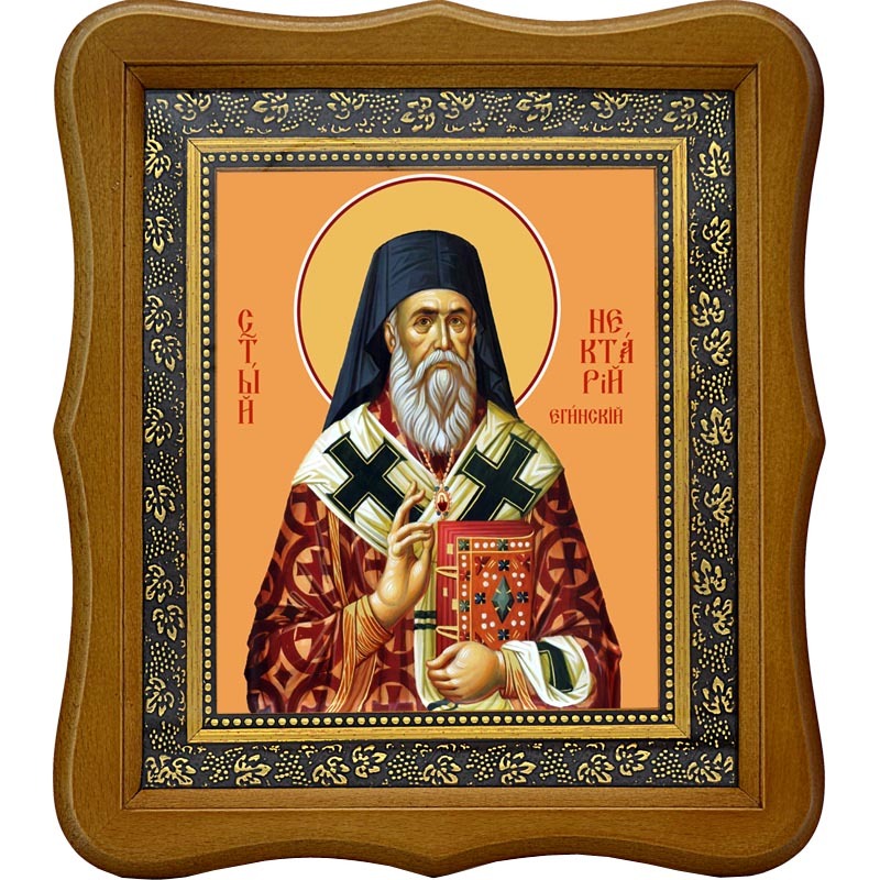 

Святитель Нектарий Эгинский Пентапольский. Икона на холсте.