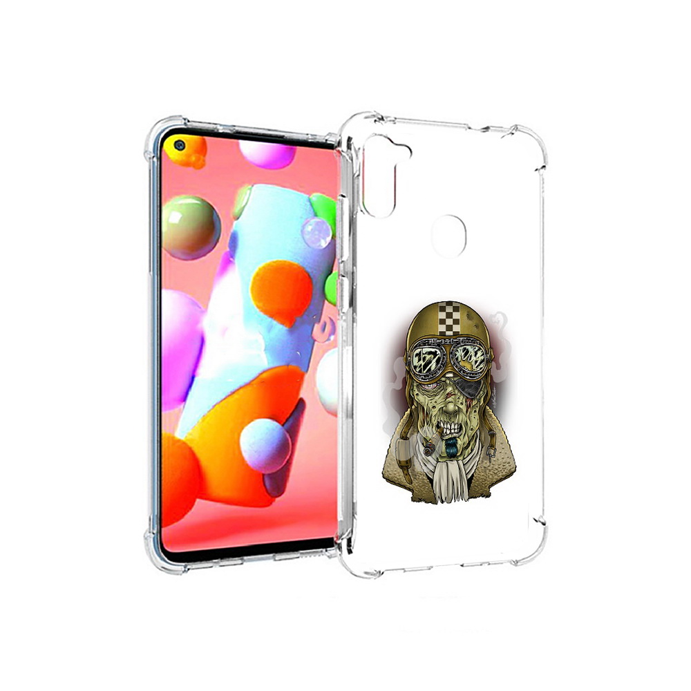 

Чехол MyPads Tocco для Samsung Galaxy A11 военный зомби (PT149913.480.264), Прозрачный, Tocco