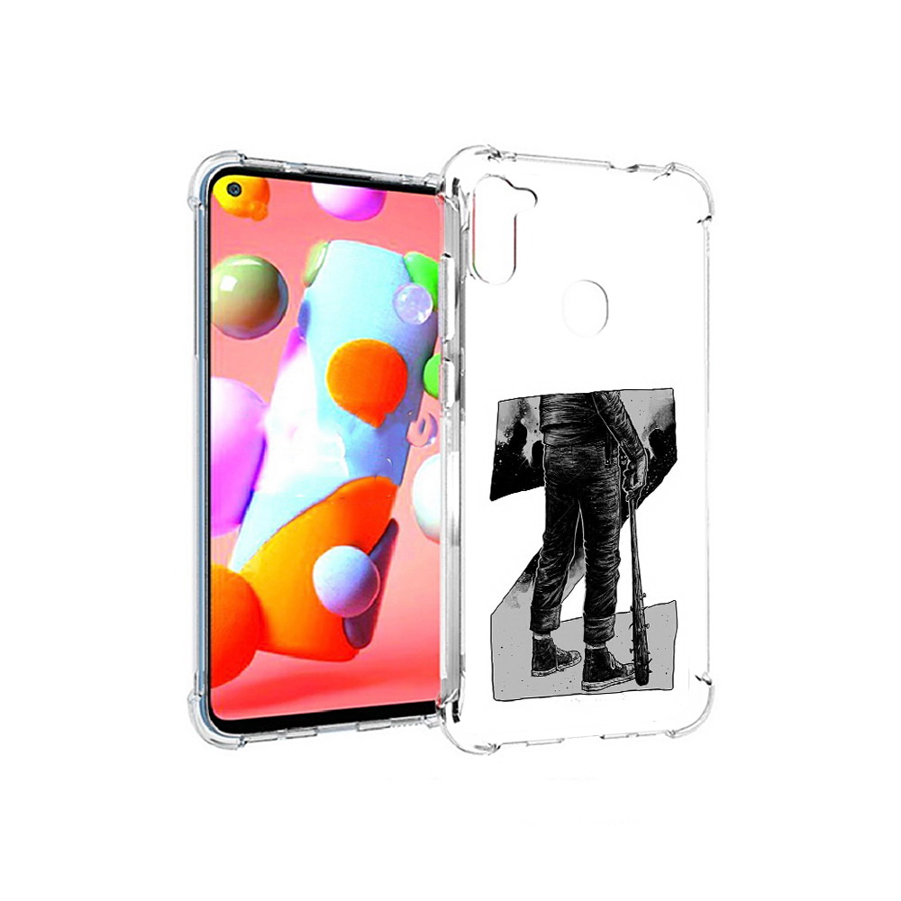 

Чехол MyPads Tocco для Samsung Galaxy A11 воин черно белый (PT149913.480.265), Tocco