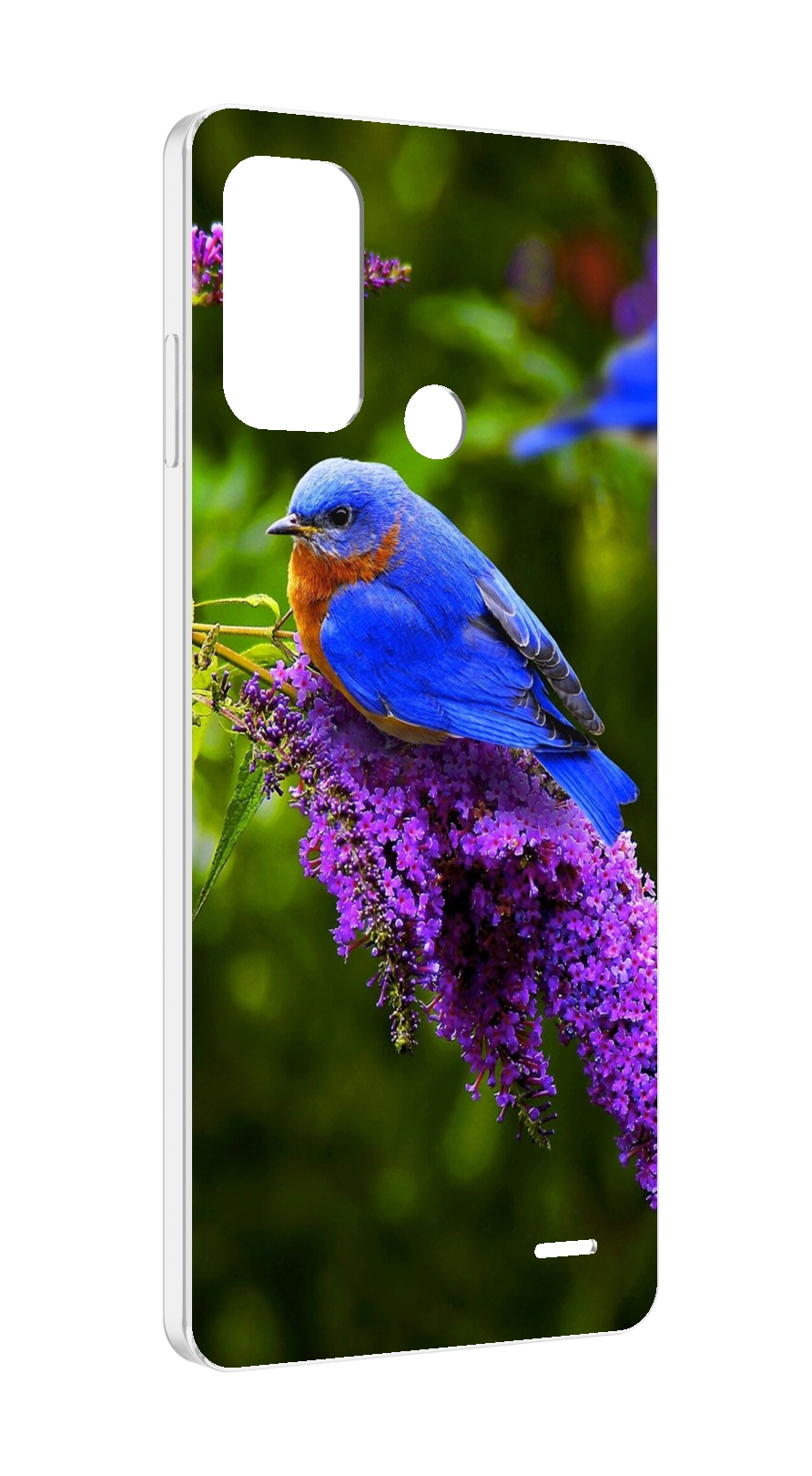 

Чехол MyPads Птица-сиреневая для ZTE Blade A52, Прозрачный, Tocco
