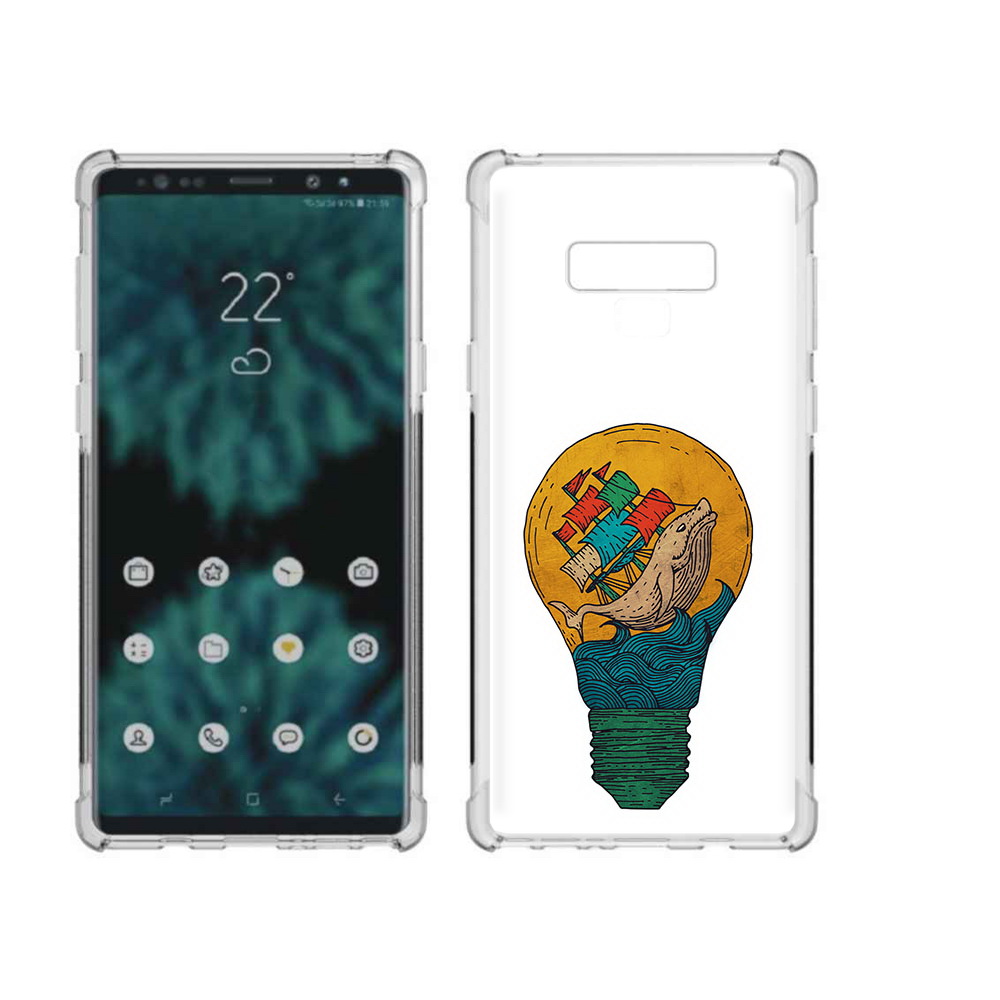 Чехол MyPads Tocco для Samsung Galaxy Note 9 кит в лампочке с парусами (PT115235.598.387)