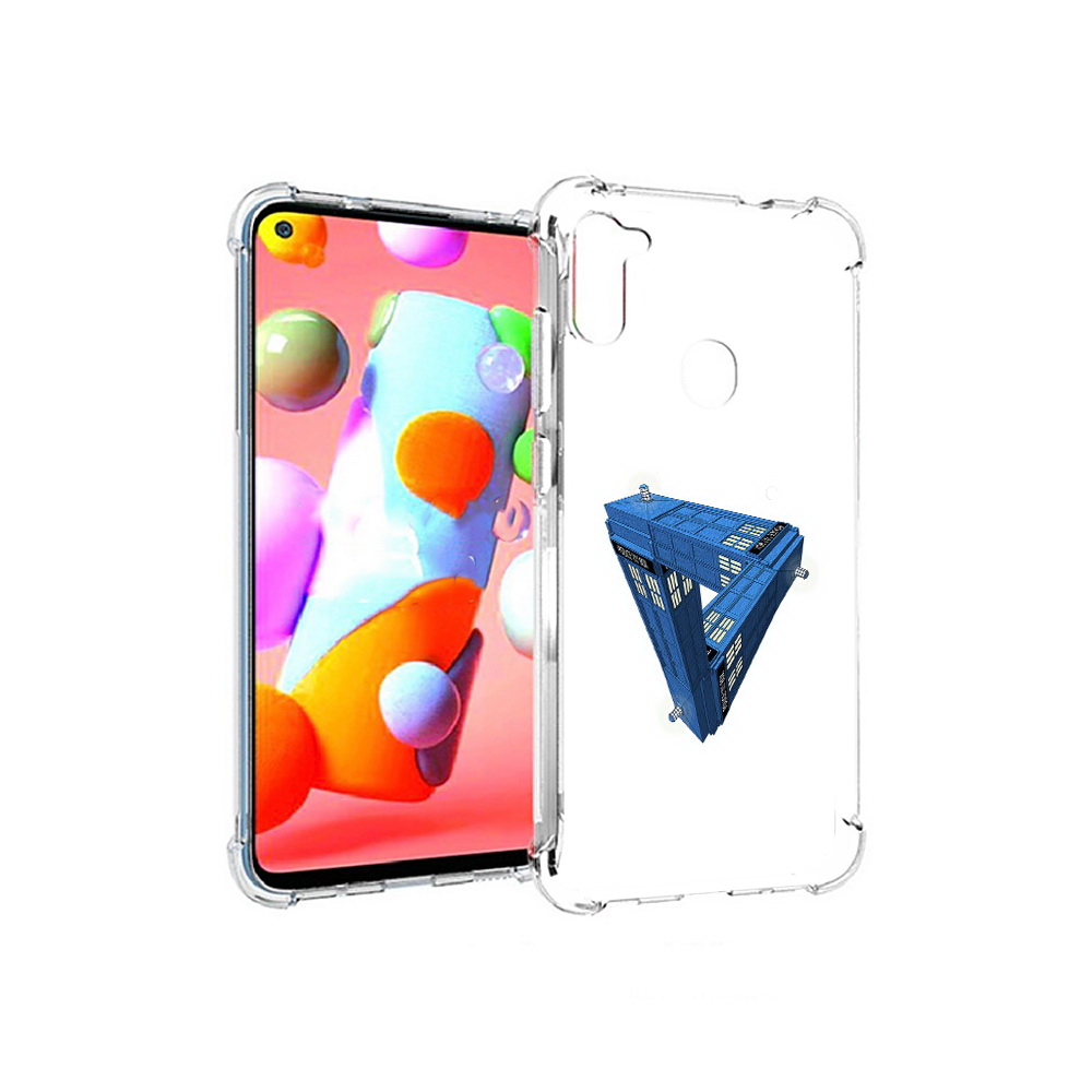 Чехол MyPads Tocco для Samsung Galaxy A11 головолока абстракция (PT149913.480.291)