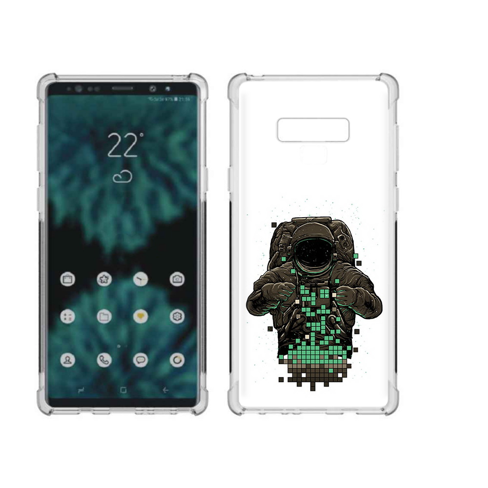 

Чехол MyPads Tocco для Samsung Galaxy Note 9 космонавт с пикселями (PT115235.598.394), Прозрачный, Tocco