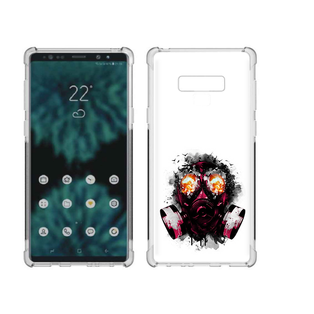 

Чехол MyPads Tocco для Samsung Galaxy Note 9 красный противогаз (PT115235.598.412), Прозрачный, Tocco