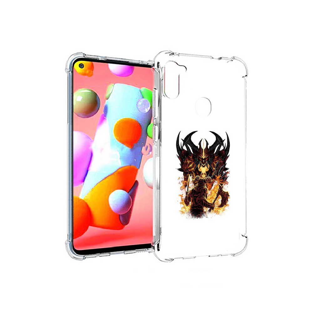 

Чехол MyPads Tocco для Samsung Galaxy A11 демон shadow fiend (PT149913.480.318), Прозрачный, Tocco