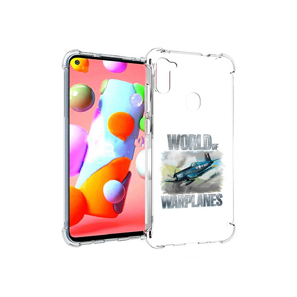 

Чехол MyPads Tocco для Samsung Galaxy A11 Боевой самолет (PT149913.480.32), Прозрачный, Tocco