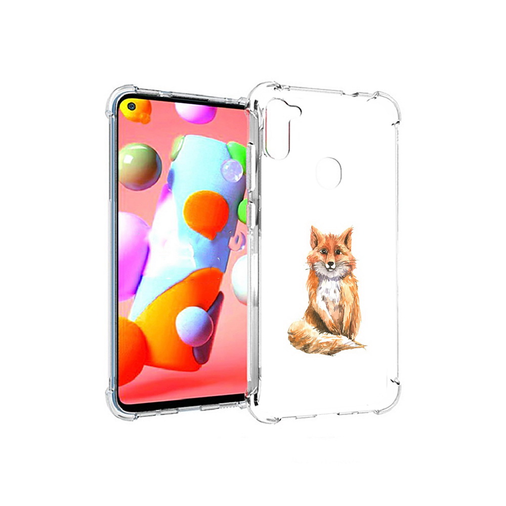 

Чехол MyPads Tocco для Samsung Galaxy A11 детская лиса (PT149913.480.320), Прозрачный, Tocco