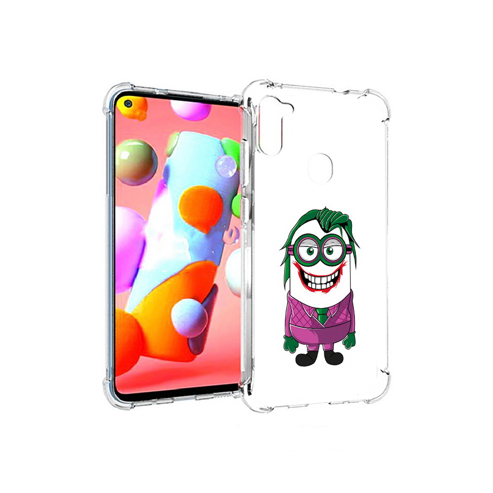 

Чехол MyPads Tocco для Samsung Galaxy A11 джокер миньон (PT149913.480.322), Прозрачный, Tocco