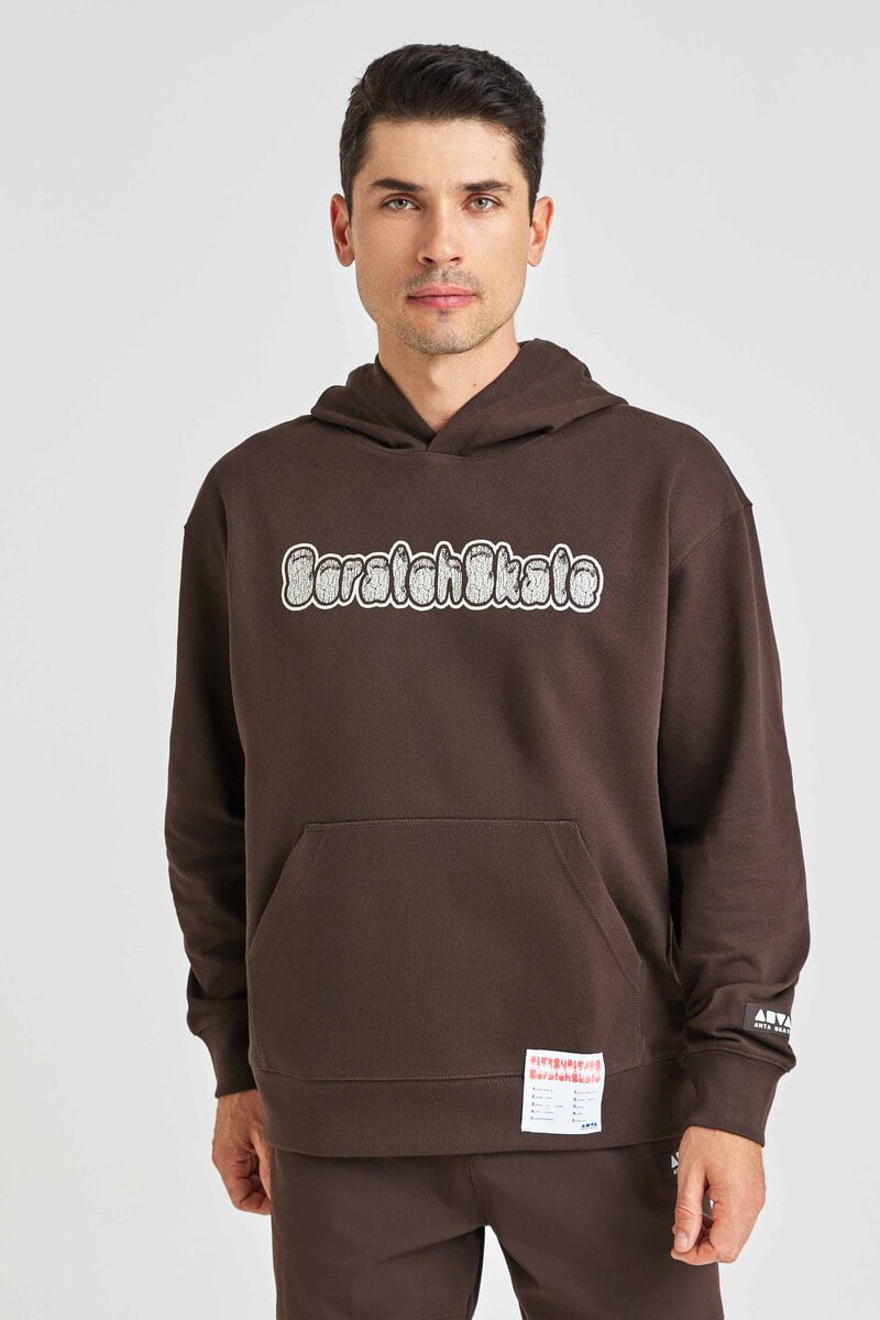 

Худи мужское Anta SKATE 852338718 коричневое L, Коричневый, SKATE 852338718