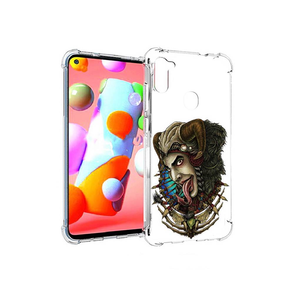 

Чехол MyPads Tocco для Samsung Galaxy A11 длинный язык (PT149913.480.330), Прозрачный, Tocco