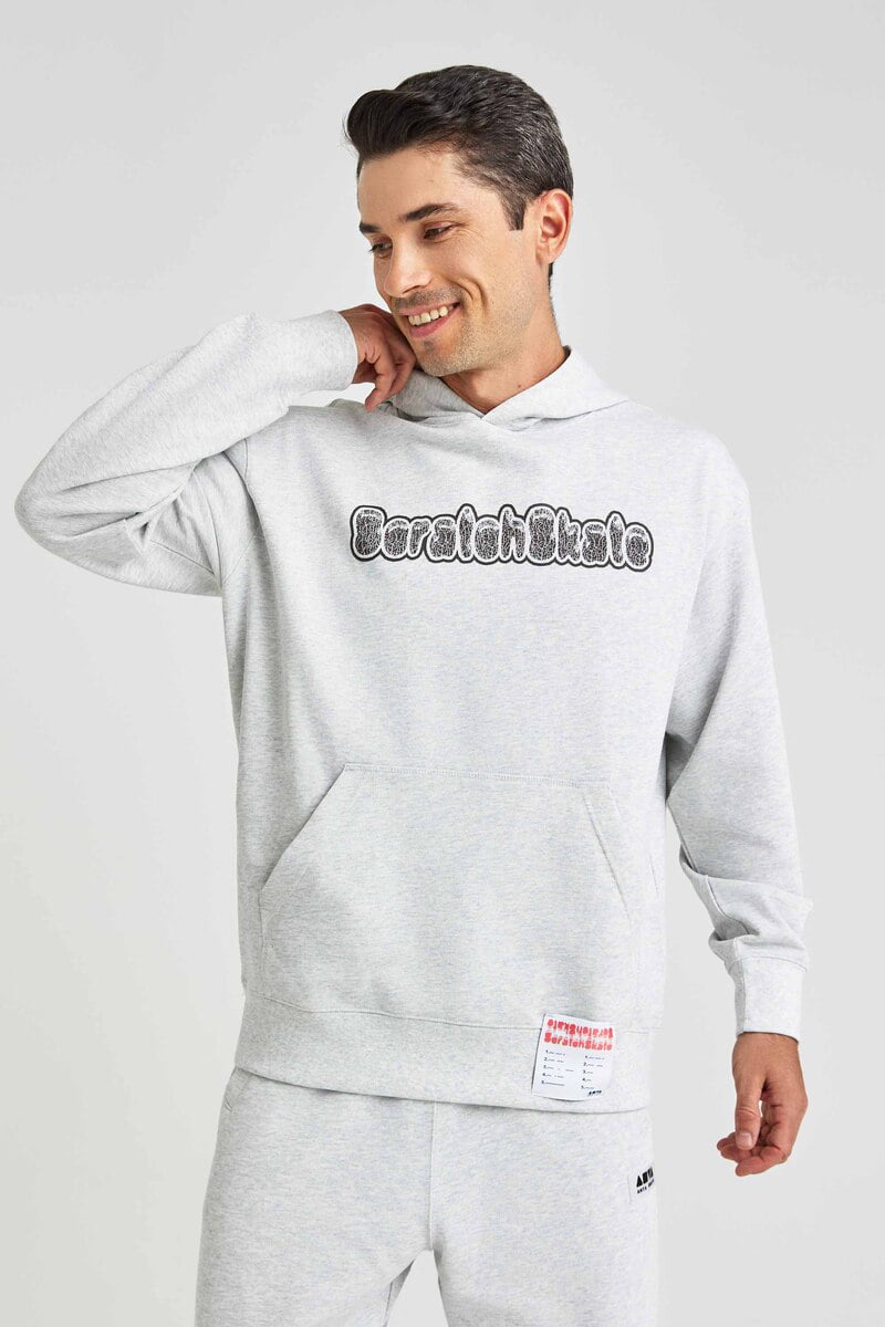 

Худи мужское Anta SKATE 852338718 серое 3XL, Серый, SKATE 852338718